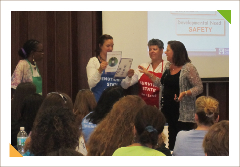 Kim Hughes speaks at the Hillsborough PreK Exceptional Children teacher workshop about Role Playing Using the CD Brain State Model 1